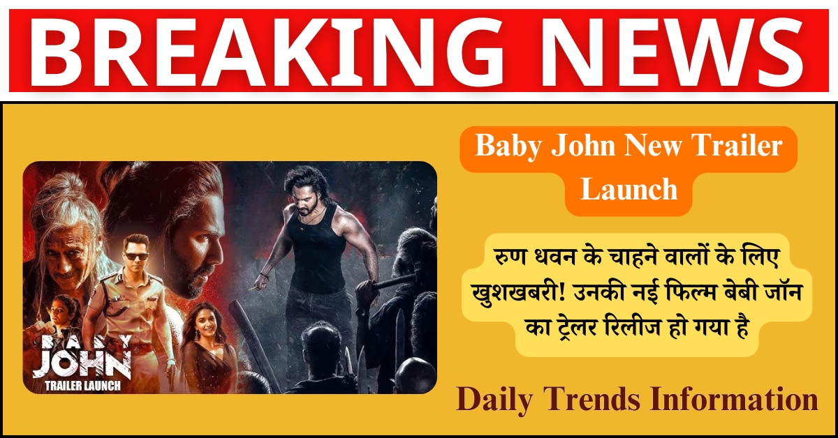 Baby John New Trailer Launch