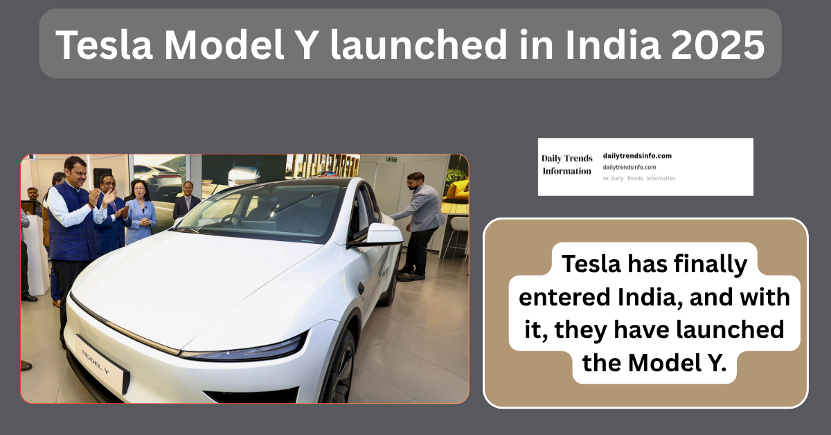 Tesla Model Y launched in India 2025