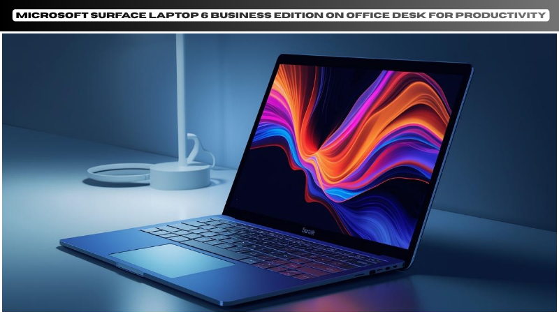 Microsoft Surface Laptop 6 Business Edition on office desk for productivity