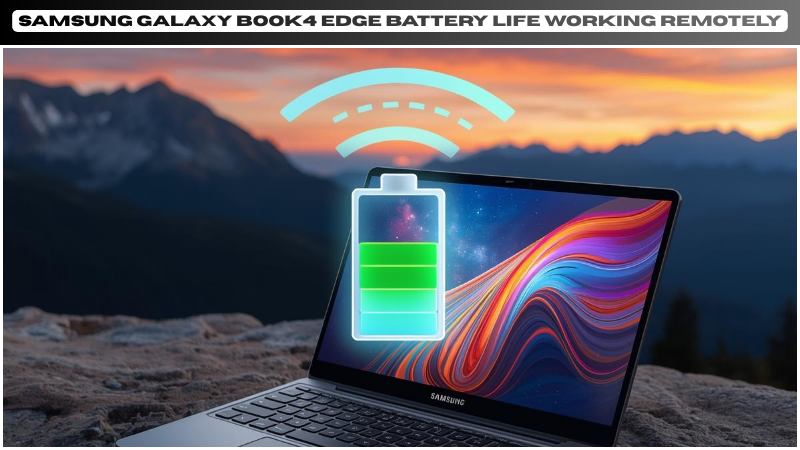 Samsung Galaxy Book4 Edge battery life working remotely