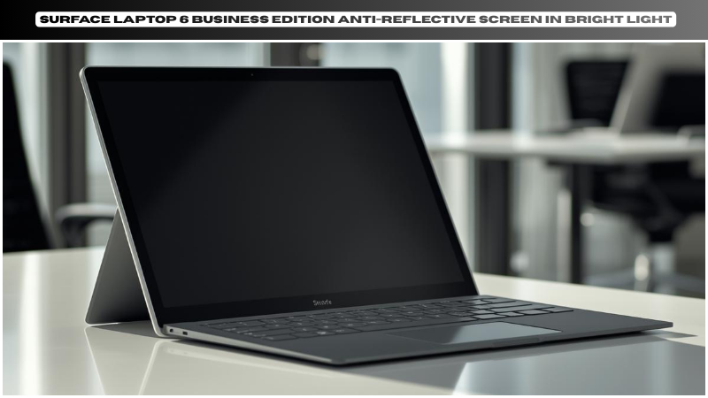 Surface Laptop 6 Business Edition anti-reflective screen in bright light